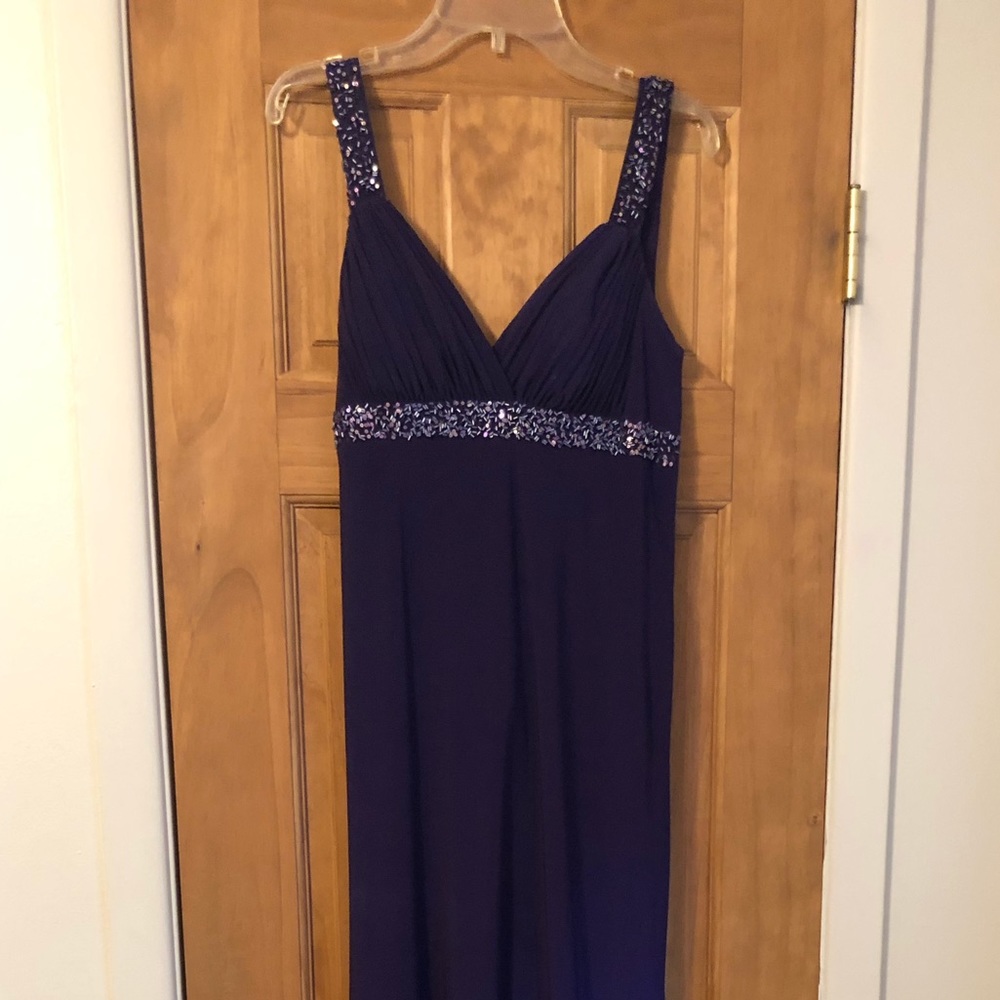 Blondie Nites purple prom dress size 5 NWT!